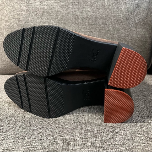 SOREL Blake Block-Heel Leather Chelsea Boots Brown Size 8.5 US - Picture 8 of 11